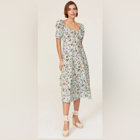 L.K. Bennett Floral Phelia Dress Size 8 - Picture 1 of 9